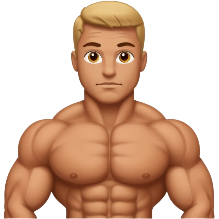 Bound bodybuilder emoji