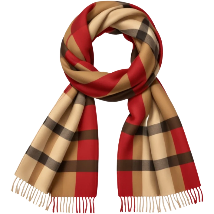 burberry type scarf emoji