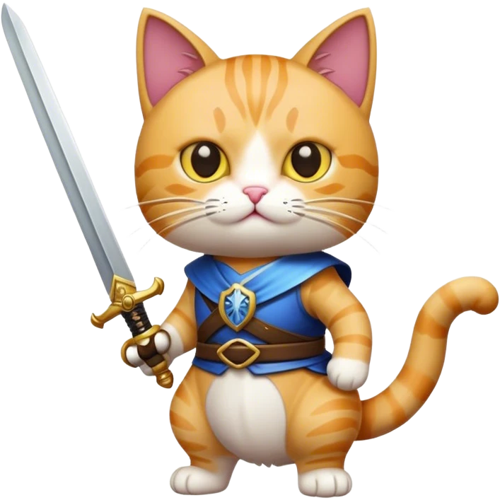 cat with sword emoji