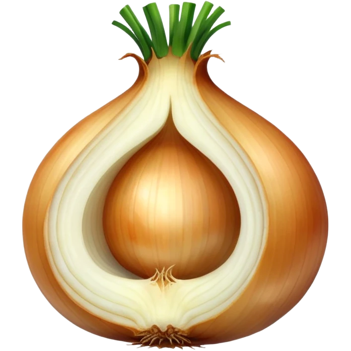 onion with cut piece emoji