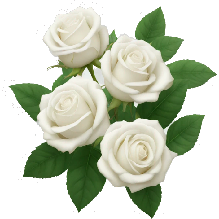 white roses  emoji