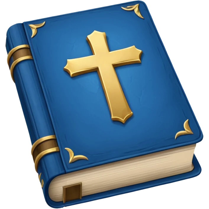 Blue Bible opened emoji