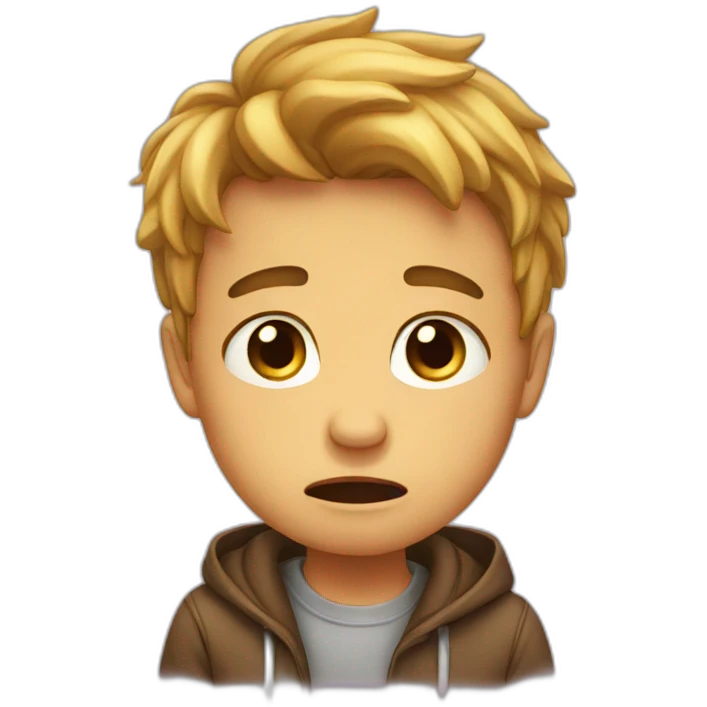 boy cry emoji
