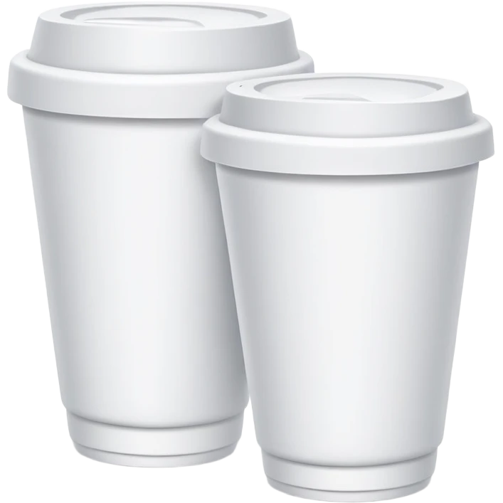two styrofoam cups emoji