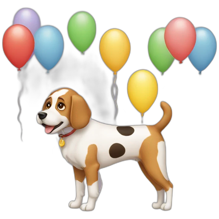 dog balloons emoji