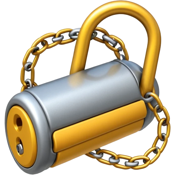 Bike lock emoji