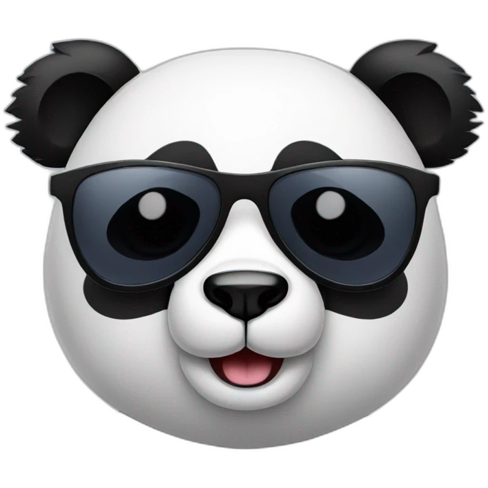 Panda with a sunglasses emoji