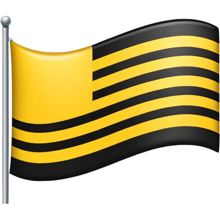 A flag emoji similar to German flag but replace color red with white emoji