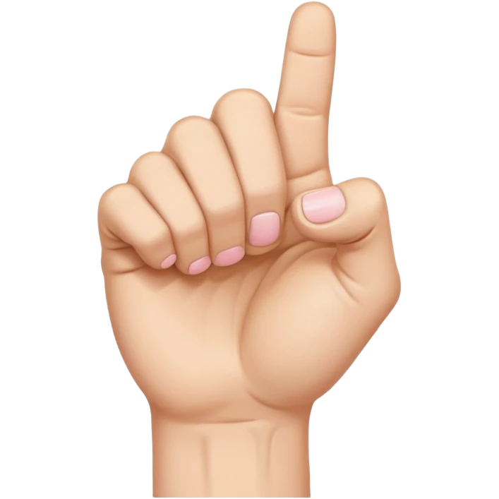 Closed fist with pinky finger sticking up emoji