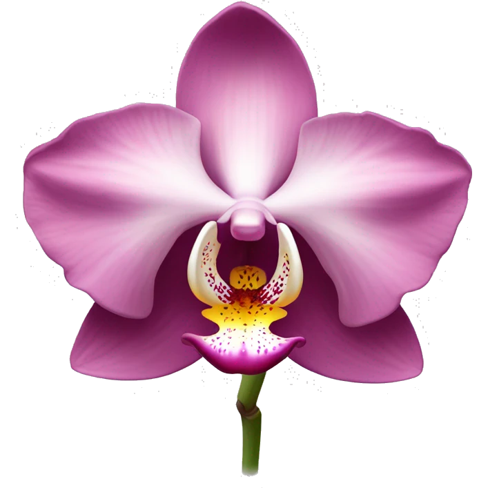 Orchidée rose emoji