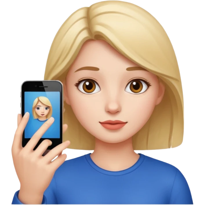 Face clen girl selfie emoji