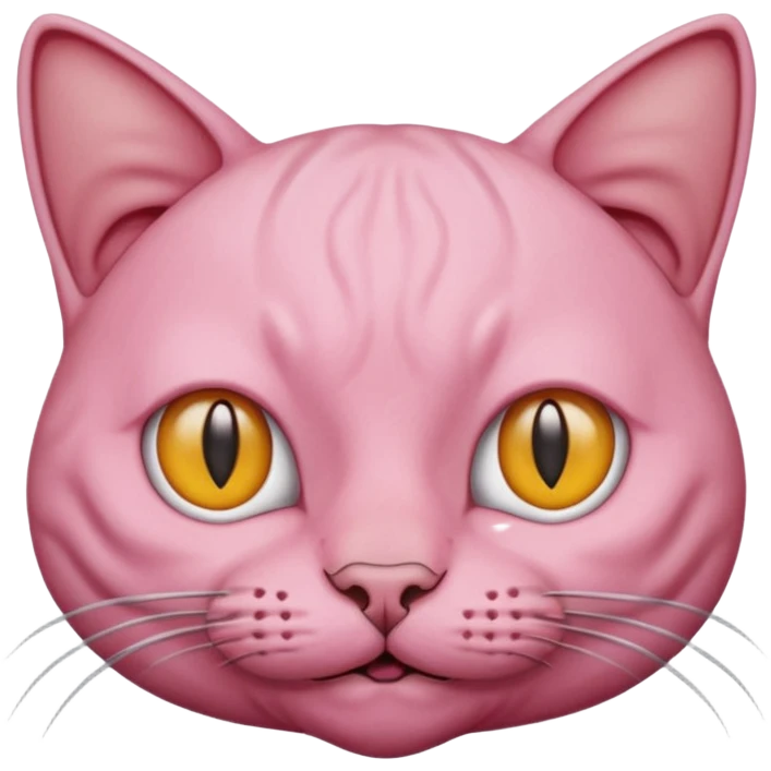 Kel bir kedi  emoji