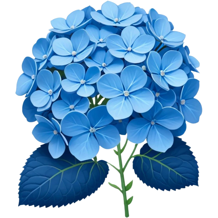 Blue Hydrangea emoji