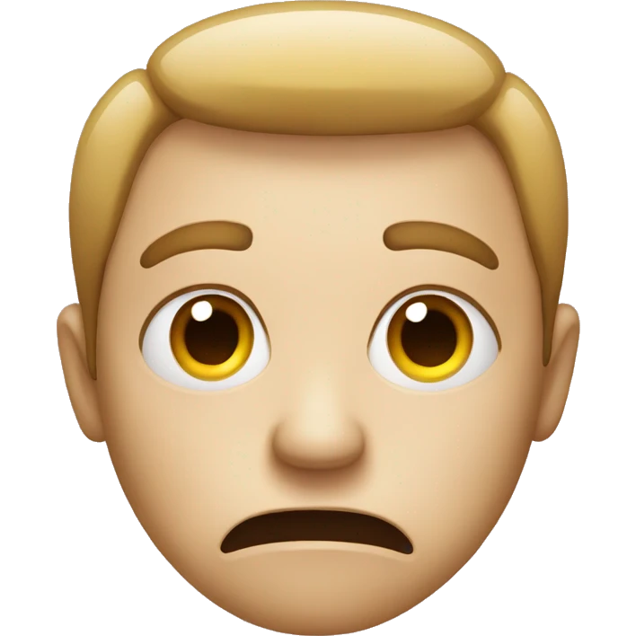 Face that is not amused emoji