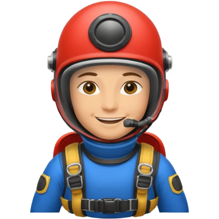 parachute diver emoji