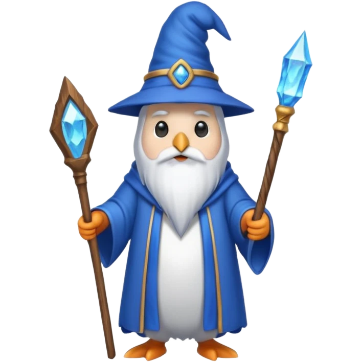 Penguin Wizard emoji
