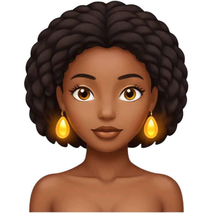Naked black woman emoji