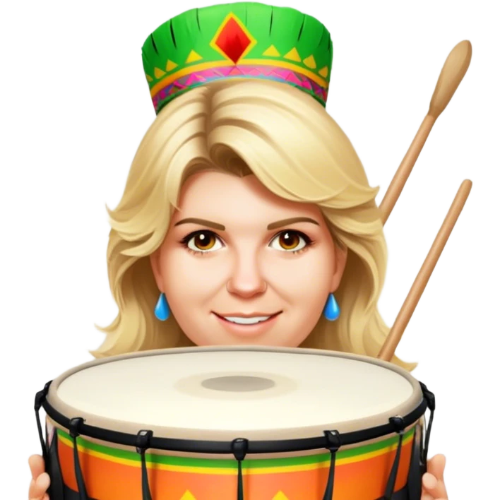 Festive Drummer emoji