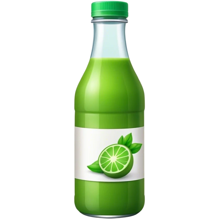 Bottled green juice emoji