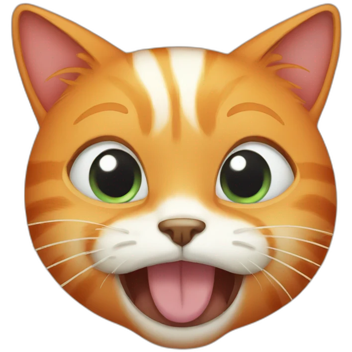 orange cat crying emoji