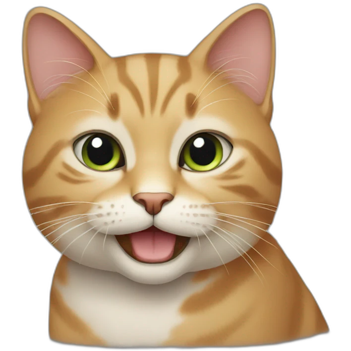 Cat explaining emoji