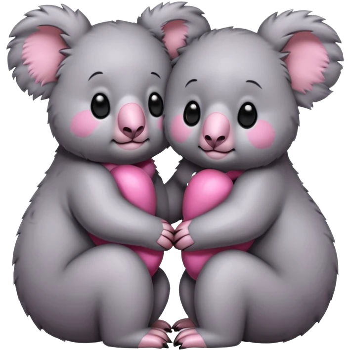 Two pink 🐨 emoji