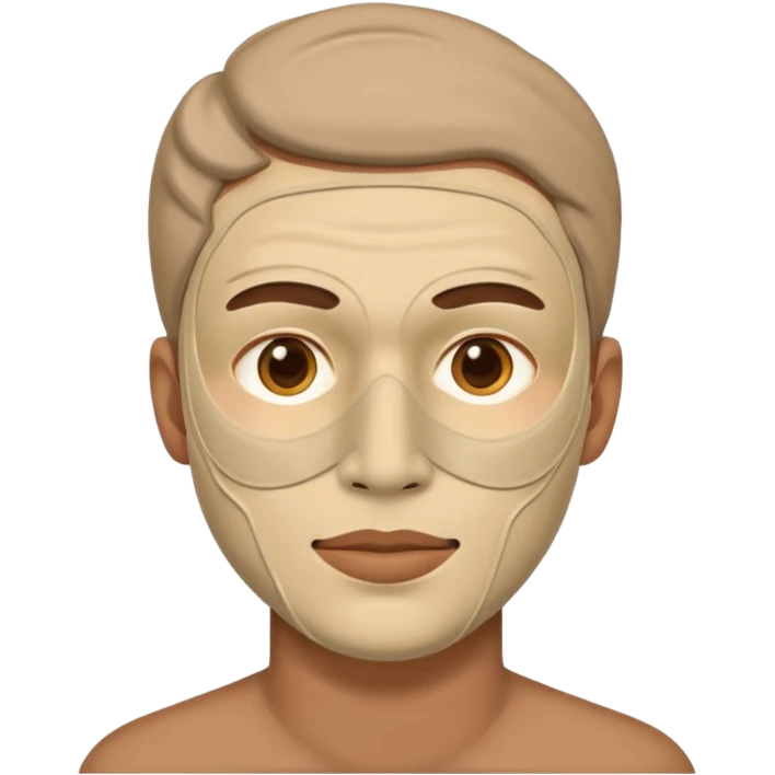 man, Skincare face mask emoji