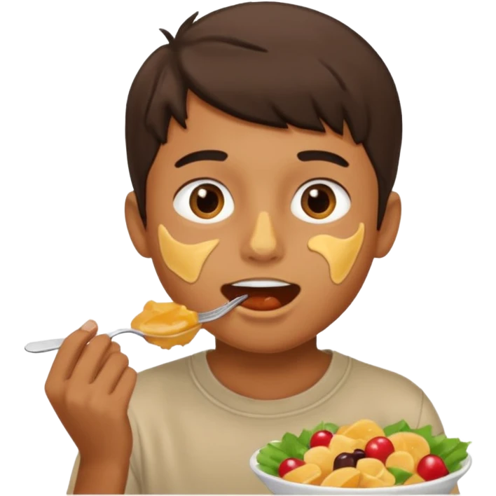 boy eating emoji