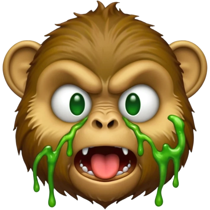 Puking Monkey emoji