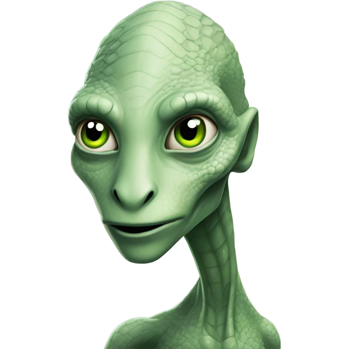 a Reptilian alien white woman emoji