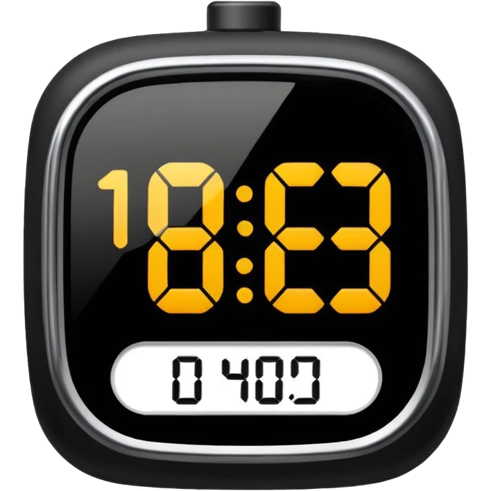 digital timer showing 15 minutes emoji