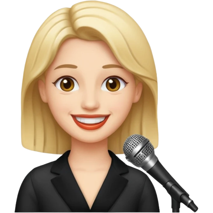 singer bust emoji
