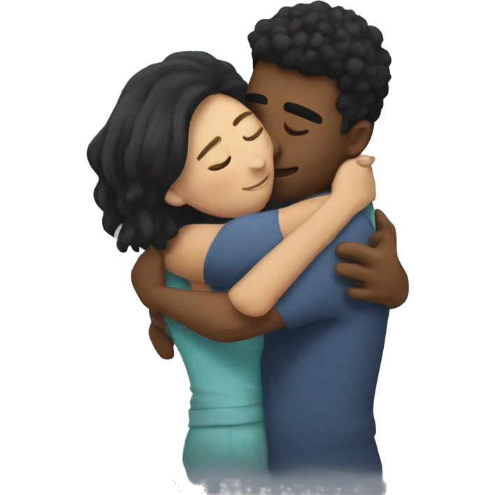 hugging my girlfriend so she feels better emoji