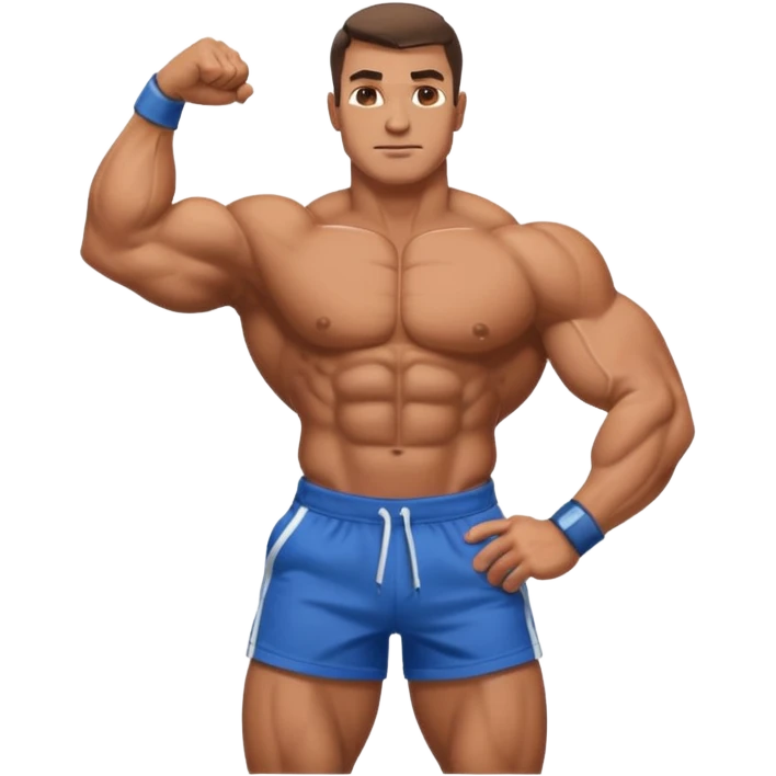 bodybuilder posing emoji