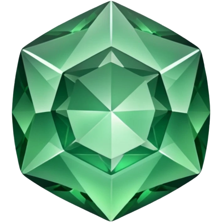crystal green gem emoji