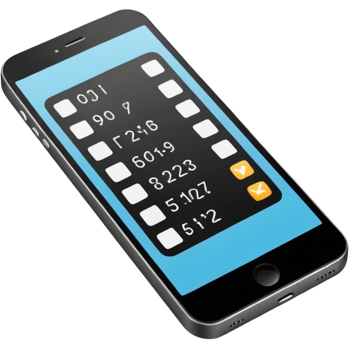 Minimalistic flat vector icon, iOS style, thin black contour on white background. Smartphone with code brackets <> on the screen. Clean, no text, no shadows emoji
