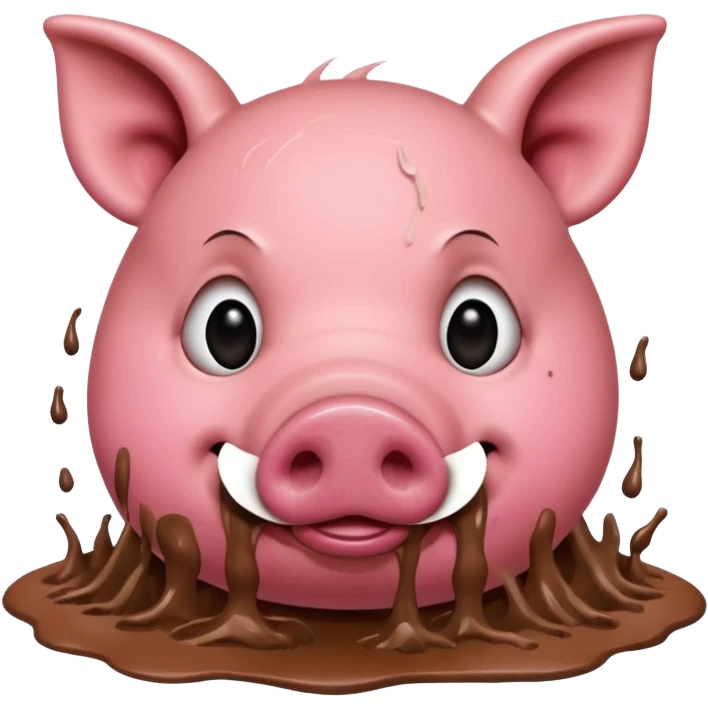 pig eating emoji