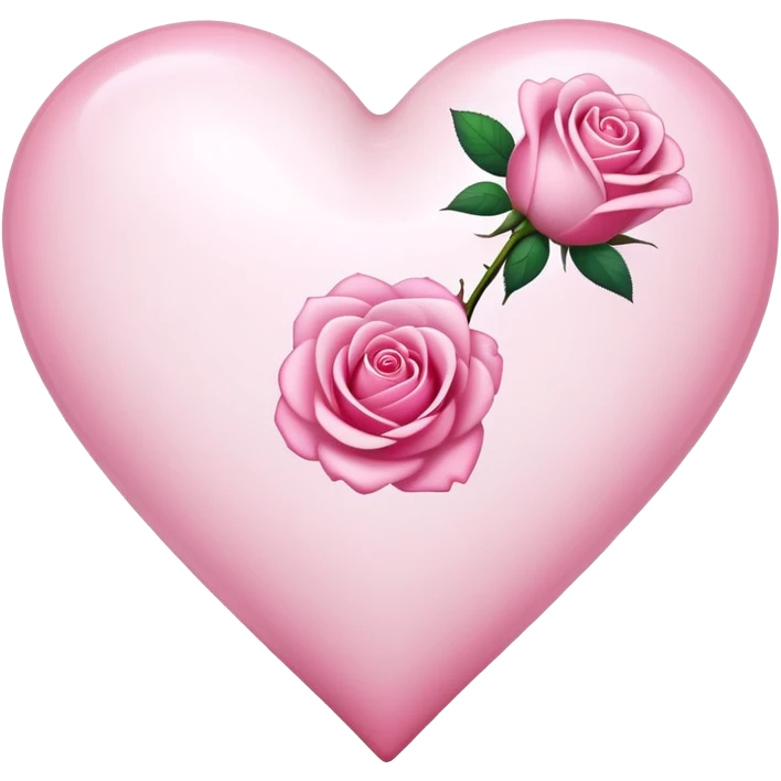 cuore bianco con   ྀིྀི rosa  emoji