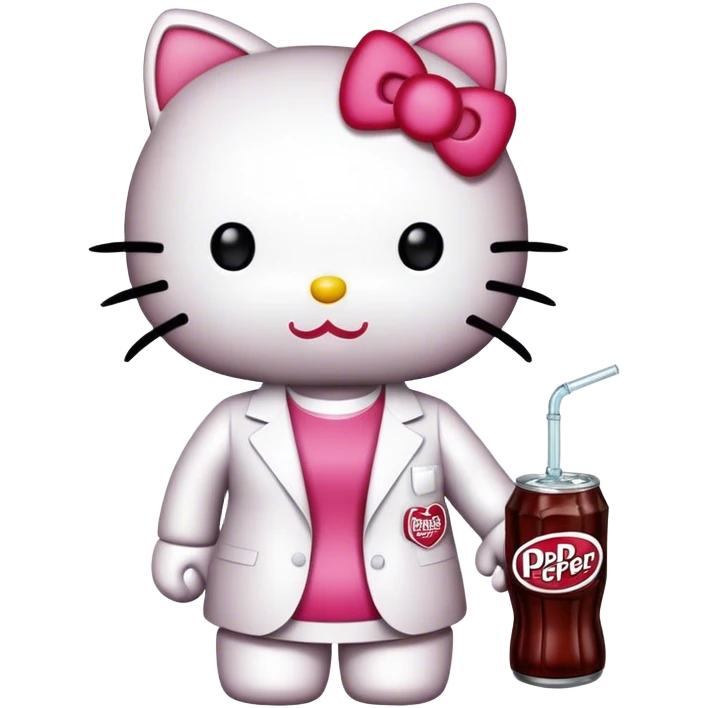 Dr Pepper Hello Kitty emoji