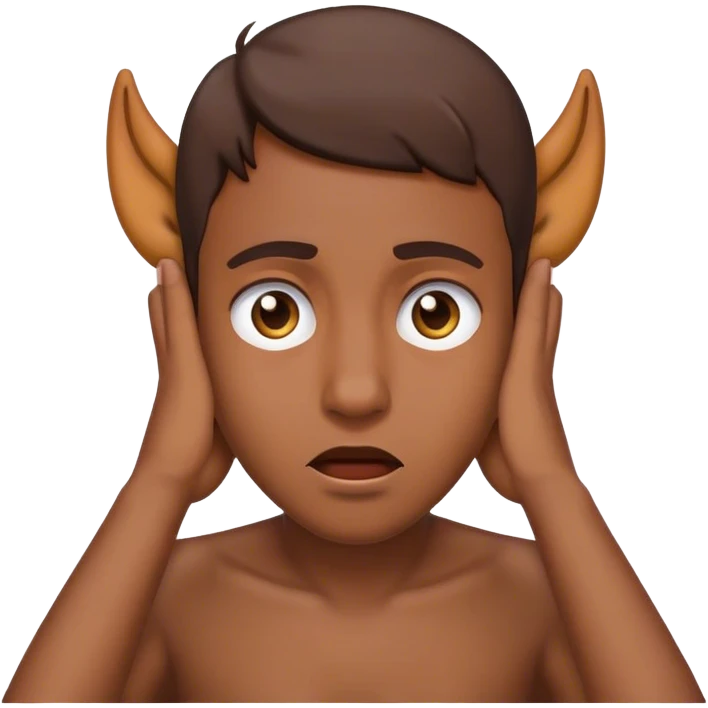 sorry emoji, catch ears by both and both side emoji | AI Emoji Generator