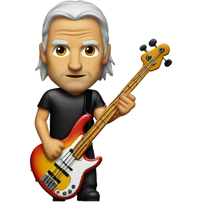 bass player named flea from the band red hot chili peppers emoji