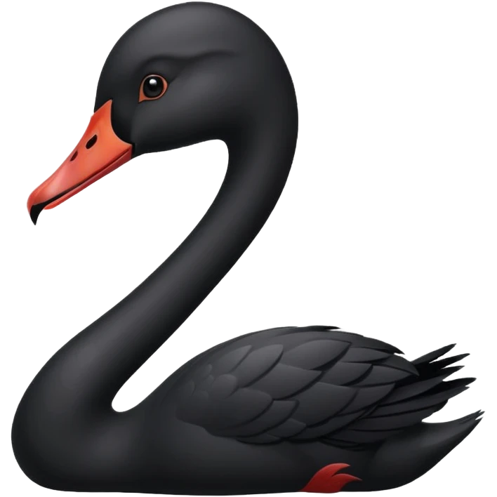Black swan emoji