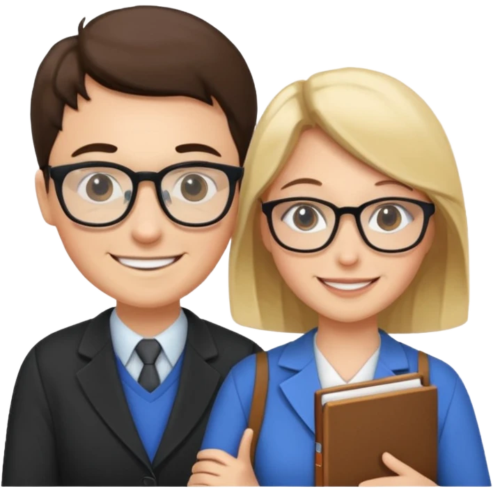 teacher helping student emoji