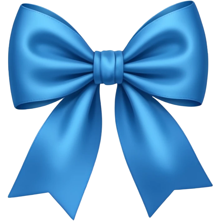 Moño azul emoji