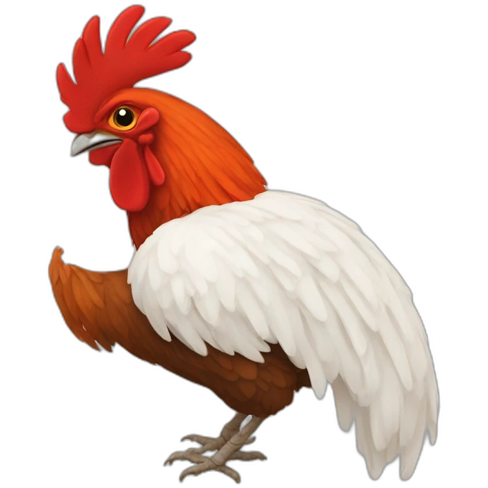 Gallo azabache emoji
