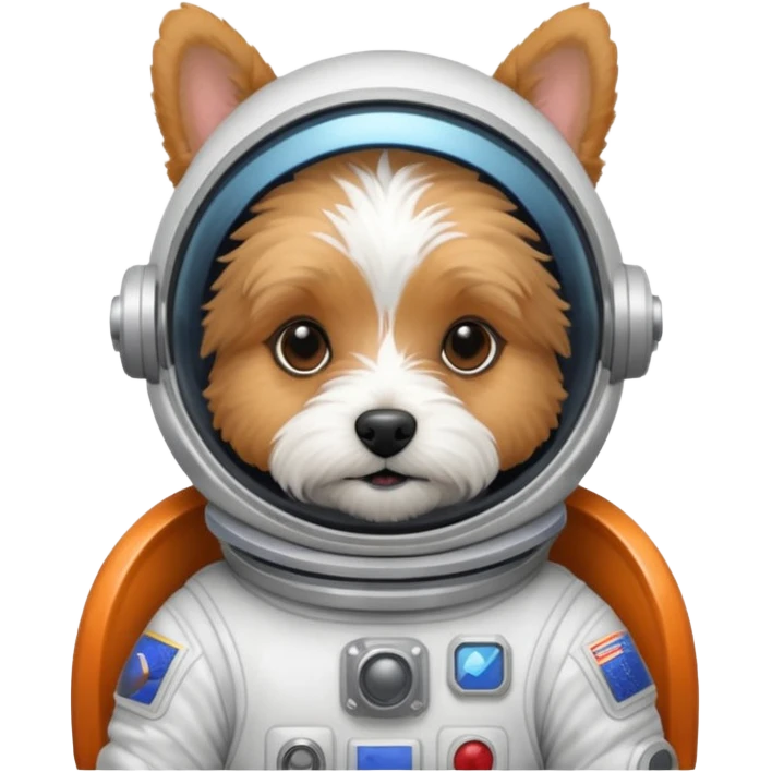 terrier in space suit emoji