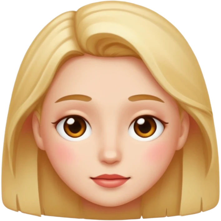 Blushing emoji