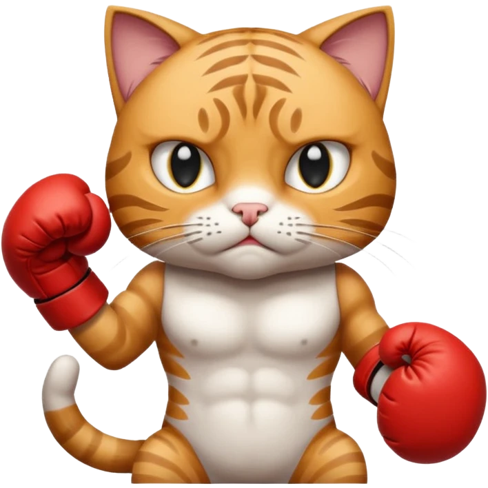 Boxing cat emoji