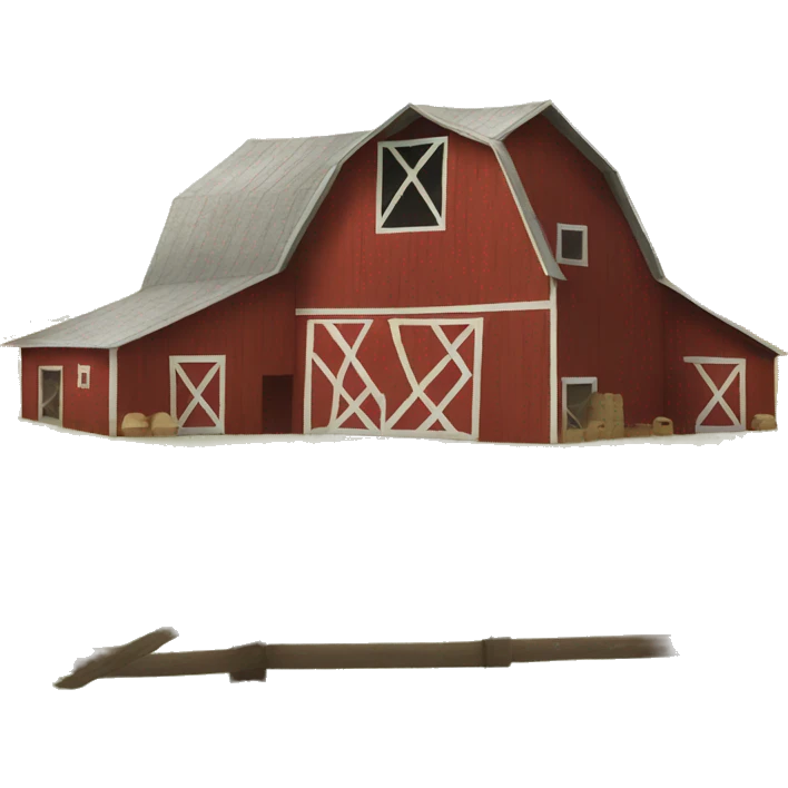 barn on a farm emoji