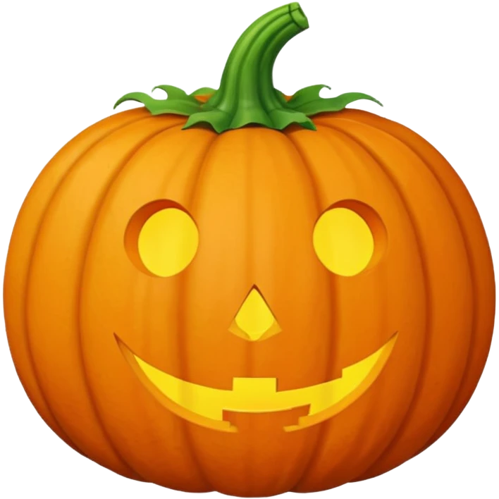 pumpkin with no face emoji